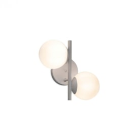 ARANDELA DOUBLE BALL 25X25X15CM ALUMÍNIO E VIDRO | SPOTLINE 787/2 ARANDELA DOUBLE BALL 25X25X15CM ALUMÍNIO E VIDRO | SPOTLINE 787/2