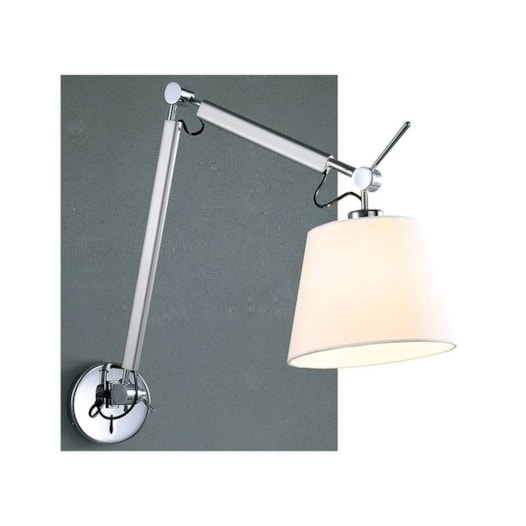 ARANDELA DRAIN ARTICULADO 27X28,5XCM METAL E TECIDO PRATA FOSCO E BRANCO | STUDIOLUCE BLACK AR977 ARANDELA DRAIN ARTICULADO 27X28,5XCM METAL E TECIDO PRATA FOSCO E BRANCO | STUDIOLUCE BLACK AR977