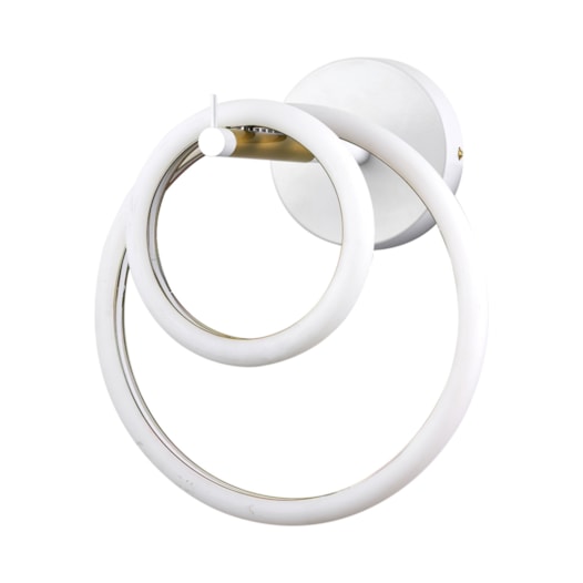 ARANDELA ELLOS 2 ELOS 310X340X300 LED 20W 3000K 1200 LM BIVOLT BRANCO + CHAMPAGNE | USINA IMPORTS UI20077/20BTCP-M ARANDELA ELLOS 2 ELOS 310X340X300 LED 20W 3000K 1200 LM BIVOLT BRANCO + CHAMPAGNE | USINA IMPORTS UI20077/20BTCP-M