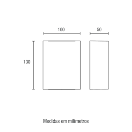 ARANDELA EXTERNA CLEAN 2 FACHOS BIVOLT 10X13CM  | BELLUCE 9575 ARANDELA EXTERNA CLEAN 2 FACHOS BIVOLT 10X13CM  | BELLUCE 9575