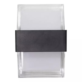 ARANDELA FACHO DUPLO TRACTUS 3000K 8W BIVOLT 8,7X10,5X9,5CM ABS PRETO E BRANCO | BELLA ILUMINAÇÃO TRA2AR01PT014