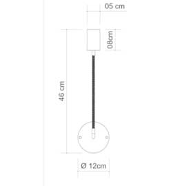 ARANDELA FLEXÍVO COM FOCO LATÃO | GOLDEN-ART P378LT ARANDELA FLEXÍVO COM FOCO LATÃO | GOLDEN-ART P378LT