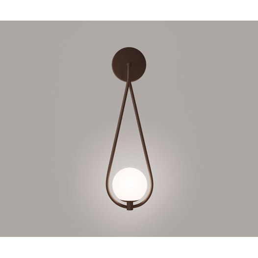 ARANDELA GOTA METAL/VIDRO 1L | TKS 1699 ARANDELA GOTA METAL/VIDRO 1L | TKS 1699