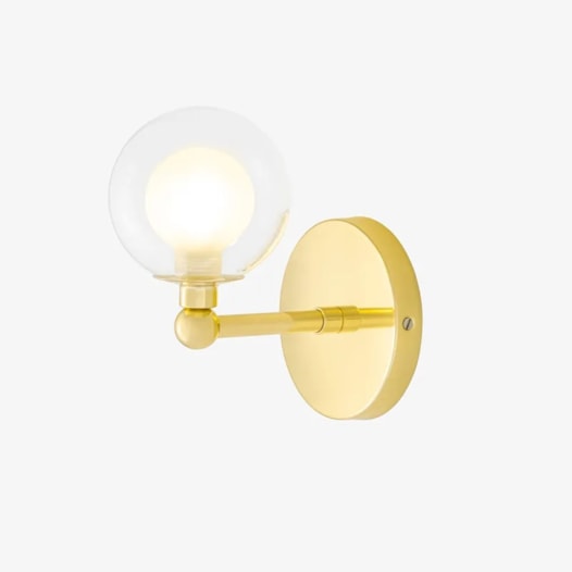 ARANDELA GRAPP 1 G9 LATÃO | GOLDEN-ART P2820-1LT ARANDELA GRAPP 1 G9 LATÃO | GOLDEN-ART P2820-1LT