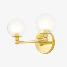 ARANDELA GRAPP 2 G9 LATÃO | GOLDEN-ART P2820-2LT