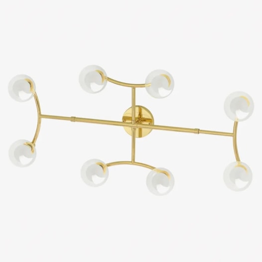 ARANDELA GRAPP 8 G9 LATÃO | GOLDEN-ART P2820-8LT ARANDELA GRAPP 8 G9 LATÃO | GOLDEN-ART P2820-8LT