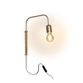 ARANDELA HASTE ARTICULADA COM PLUG EXTERNO 44X5X25CM ALUMÍNIO | SPOTLINE 793/1 ARANDELA HASTE ARTICULADA COM PLUG EXTERNO 44X5X25CM ALUMÍNIO | SPOTLINE 793/1