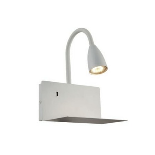 ARANDELA HAUS C/ ENTRADA USB 1XGU10 29X23X20CM METAL BRANCO | STUDIOLUCE WHITE AR1445BR