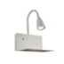 ARANDELA HAUS C/ ENTRADA USB 1XGU10 29X23X20CM METAL BRANCO | STUDIOLUCE WHITE AR1445BR