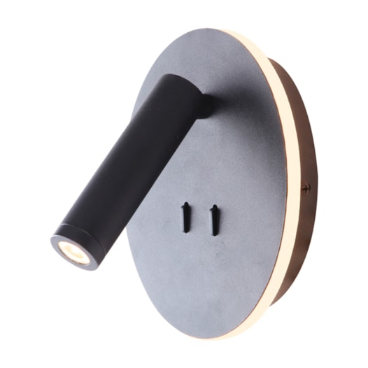 ARANDELA HEAD REDONDO PRETO 160X120X70 LED 6W+3W 3000K 585LM BIVOLT | USINA IMPORTS UI20130/63PT ARANDELA HEAD REDONDO PRETO 160X120X70 LED 6W+3W 3000K 585LM BIVOLT | USINA IMPORTS UI20130/63PT