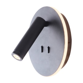 ARANDELA HEAD REDONDO PRETO 160X120X70 LED 6W+3W 3000K 585LM BIVOLT | USINA IMPORTS UI20130/63PT ARANDELA HEAD REDONDO PRETO 160X120X70 LED 6W+3W 3000K 585LM BIVOLT | USINA IMPORTS UI20130/63PT