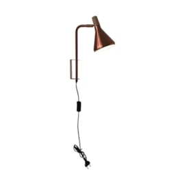 ARANDELA HORN 1L G9 40W 380X450X400MM COBRE | STUDIOLUCE WHITE QAR1457CO ARANDELA HORN 1L G9 40W 380X450X400MM COBRE | STUDIOLUCE WHITE QAR1457CO