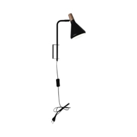 ARANDELA HORN 1L G9 40W 380X450X400MM PRETO | STUDIOLUCE WHITE QAR1457PT ARANDELA HORN 1L G9 40W 380X450X400MM PRETO | STUDIOLUCE WHITE QAR1457PT