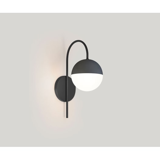 ARANDELA JABUTICABA HALF METAL/VIDRO 36X12X17,5CM 1L | TKS 1614 ARANDELA JABUTICABA HALF METAL/VIDRO 36X12X17,5CM 1L | TKS 1614