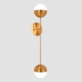 ARANDELA KOPI G DUPLA 78X15X16,5CM METAL E VIDRO | TKS 1697 ARANDELA KOPI G DUPLA 78X15X16,5CM METAL E VIDRO | TKS 1697