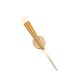 ARANDELA LED 3000K 5W BIVOLT 43CM METAL E ACRÍLICO DOURADO | SINDORA DCB02111 ARANDELA LED 3000K 5W BIVOLT 43CM METAL E ACRÍLICO DOURADO | SINDORA DCB02111