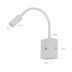 ARANDELA LED AINE COM ENTRADA USB 3000K 3W BIVOLT 7,5X27CM METAL BRANCO | NORDECOR 2465