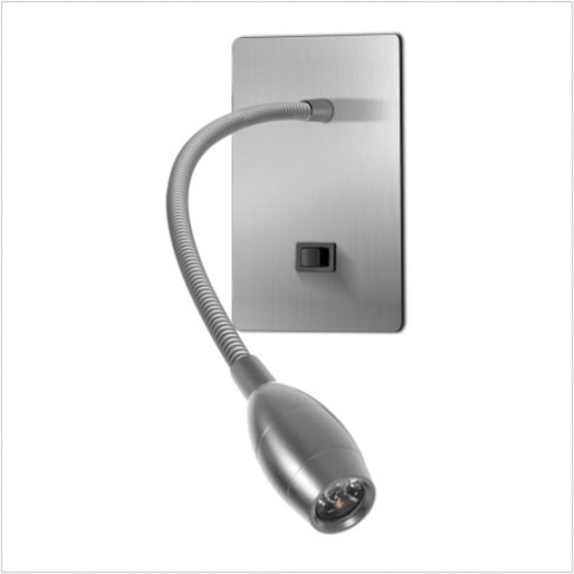 ARANDELA LED BARCELONA FLEXÍVEL BOTÃO ON-OFF 1,5W ALUMÍNIO | MISTERLED SLED3000 ARANDELA LED BARCELONA FLEXÍVEL BOTÃO ON-OFF 1,5W ALUMÍNIO | MISTERLED SLED3000