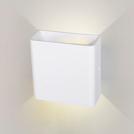 ARANDELA LED BASIC QUADRADO FACHO DUPLO DIRECIONÁVEL 3000K 3W BIVOLT 12X5CM POLICARBONATO BRANCO | OPUS LED OPS 34966 ARANDELA LED BASIC QUADRADO FACHO DUPLO DIRECIONÁVEL 3000K 3W BIVOLT 12X5CM POLICARBONATO BRANCO | OPUS LED OPS 34966