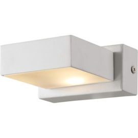 ARANDELA LED BIVOLT 10X5X11,5CM ALUMÍNIO E ACRÍLICO BRANCO | GAYA 9671