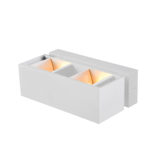 ARANDELA LED BIVOLT 18X10X6CM ALUMÍNIO BRANCO | Bella Iluminação LZ028W