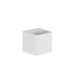 ARANDELA LED CUBO QUADRADO FACHO DUPLO ABERTO IRC>90 EXTERNO BIVOLT 2W 2700K | INTERLIGHT 4104-AA-S