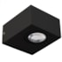 ARANDELA LED FOLUÍ RETANGULAR FACHO DUPLO ABERTO EXTERNO 3000K 6W 5,3X7X8,3CM PRETO | NORDECOR 2004