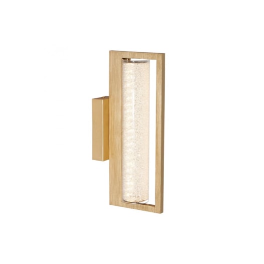 ARANDELA LED GLITTER RETANGULAR 3000K 8W 17,5X35X12CM METAL, CRISTAL E VIDRO DOURADO E TRANSPARENTE | BELLA ILUMINAÇÃO H ARANDELA LED GLITTER RETANGULAR 3000K 8W 17,5X35X12CM METAL, CRISTAL E VIDRO DOURADO E TRANSPARENTE | BELLA ILUMINAÇÃO H