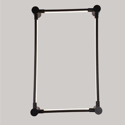 ARANDELA LED LINA RET 30*60CM 24W 3000K PRETO | NORDECOR 2748 ARANDELA LED LINA RET 30*60CM 24W 3000K PRETO | NORDECOR 2748