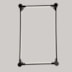 ARANDELA LED LINA RET 30*60CM 24W 3000K PRETO | NORDECOR 2748