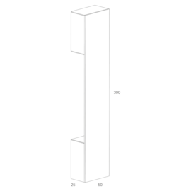 ARANDELA LED LINEA P 3W ALUMÍNIO | MISTERLED SLED6015