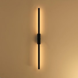 ARANDELA LED LINEAR 3000K 6W BIVOLT 60X1,8X1,5CM ALUMÍNIO E ACRÍLICO PRETO | BELLUCE AR037 ARANDELA LED LINEAR 3000K 6W BIVOLT 60X1,8X1,5CM ALUMÍNIO E ACRÍLICO PRETO | BELLUCE AR037