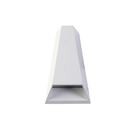 ARANDELA LED MID RETANGULAR FACHO DUPLO ABERTO E FECHADO EXTERNO 3000K 10W BIVOLT 17,5X10,9CM ALUMÍNIO BRANCO | NORDECOR 2007