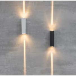 ARANDELA LED MITEL RETANGULAR FACHO DUPLO FECHADO EXTERNO 3000K 6W BIVOLT 17X4X6,5CM ALUMÍNIO BRANCO | NORDECOR 2009 ARANDELA LED MITEL RETANGULAR FACHO DUPLO FECHADO EXTERNO 3000K 6W BIVOLT 17X4X6,5CM ALUMÍNIO BRANCO | NORDECOR 2009