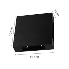 ARANDELA LED NIERE IP65 4W 3000K PRETO | NORDECOR 2662 ARANDELA LED NIERE IP65 4W 3000K PRETO | NORDECOR 2662