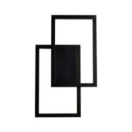 ARANDELA LED QUADRUS 2700K 28W BIVOLT 50X30X6CM ALUMÍNIO E ACRÍLICO PRETO | +LUZ AR-095/28.27PF ARANDELA LED QUADRUS 2700K 28W BIVOLT 50X30X6CM ALUMÍNIO E ACRÍLICO PRETO | +LUZ AR-095/28.27PF