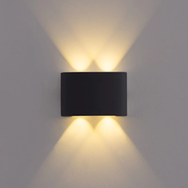 ARANDELA LED RANNE 3000K 12W PRETO | NORDECOR 2336
