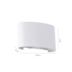 ARANDELA LED RANNE RETANGULAR FACHO DUPLO ABERTO EXTERNO 3000K 12W BIVOLT 8X12,5X3CM ALUMÍNIO BRANCO | NORDECOR 2214