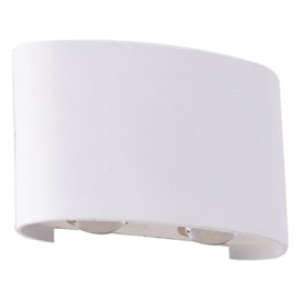 ARANDELA LED RANNE RETANGULAR FACHO DUPLO ABERTO EXTERNO 3000K 12W BIVOLT 8X12,5X3CM ALUMÍNIO BRANCO | NORDECOR 2214 ARANDELA LED RANNE RETANGULAR FACHO DUPLO ABERTO EXTERNO 3000K 12W BIVOLT 8X12,5X3CM ALUMÍNIO BRANCO | NORDECOR 2214