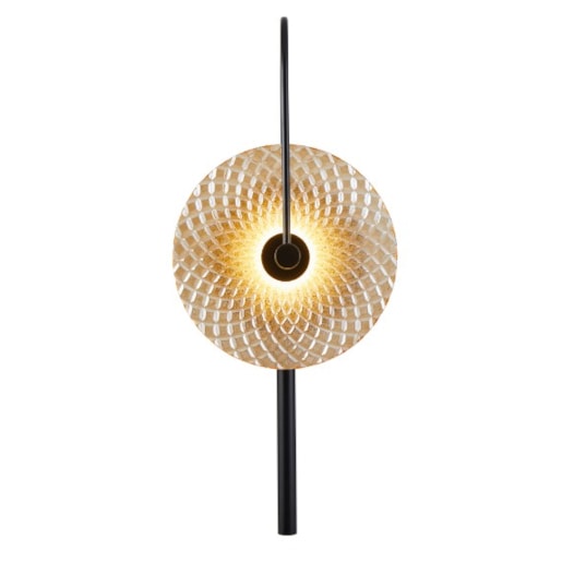 ARANDELA LED SOWA 30W 3000K PRETO E AMBAR | NORDECOR 2557 ARANDELA LED SOWA 30W 3000K PRETO E AMBAR | NORDECOR 2557