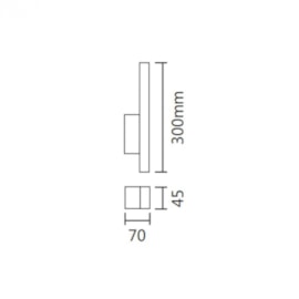 ARANDELA LED STYLE LINEAR LUZ INDIRETA 3000K 5W BIVOLT 30X4,5X7CM ALUMÍNIO | SPOTLINE 823/30 3000K ARANDELA LED STYLE LINEAR LUZ INDIRETA 3000K 5W BIVOLT 30X4,5X7CM ALUMÍNIO | SPOTLINE 823/30 3000K