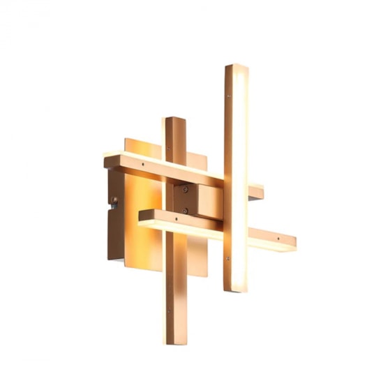 ARANDELA LED TOM BIVOLT METAL DOURADO E BRANCO 20W 3000K | BELLA ILUMINAÇÃO LR002 ARANDELA LED TOM BIVOLT METAL DOURADO E BRANCO 20W 3000K | BELLA ILUMINAÇÃO LR002