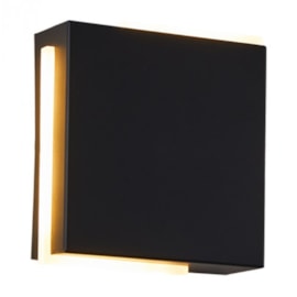 ARANDELA LED WADRA QUADRADO 3000K 8W BIVOLT 15X15CM METAL E ACRÍLICO PRETO | NORDECOR 2450 ARANDELA LED WADRA QUADRADO 3000K 8W BIVOLT 15X15CM METAL E ACRÍLICO PRETO | NORDECOR 2450