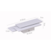 ARANDELA LED WOLLE RETANGULAR 3000K 10W BIVOLT 12X26CM ALUMÍNIO BRANCO | NORDECOR 2392 ARANDELA LED WOLLE RETANGULAR 3000K 10W BIVOLT 12X26CM ALUMÍNIO BRANCO | NORDECOR 2392