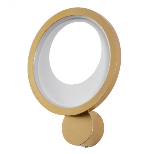 ARANDELA LED ZAHAL 3000K 15W BIVOLT Ø22,5X31CM METAL E ACRÍLICO DOURADO FOSCO | NORDECOR 2509 ARANDELA LED ZAHAL 3000K 15W BIVOLT Ø22,5X31CM METAL E ACRÍLICO DOURADO FOSCO | NORDECOR 2509