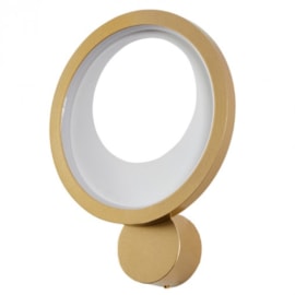 ARANDELA LED ZAHAL 3000K 15W BIVOLT Ø22,5X31CM METAL E ACRÍLICO DOURADO FOSCO | NORDECOR 2509 ARANDELA LED ZAHAL 3000K 15W BIVOLT Ø22,5X31CM METAL E ACRÍLICO DOURADO FOSCO | NORDECOR 2509