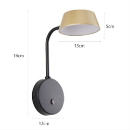 ARANDELA LED ZAVI 7W 3000K OURO FOSCO E PRETO | NORDECOR 2545 ARANDELA LED ZAVI 7W 3000K OURO FOSCO E PRETO | NORDECOR 2545