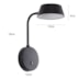 ARANDELA LED ZAVI 7W 3000K  PRETO | NORDECOR 2546