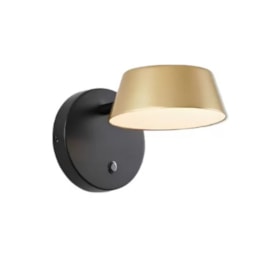 ARANDELA LED ZAVI ON 7W 3000K OURO FOSCO E PRETO | NORDECOR 2543 ARANDELA LED ZAVI ON 7W 3000K OURO FOSCO E PRETO | NORDECOR 2543