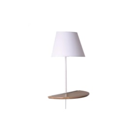 ARANDELA LÊRA 46X18X36CM METAL, MADEIRA E TECIDO BRANCO E MARROM | BELLA ILUMINAÇÃO ML010W ARANDELA LÊRA 46X18X36CM METAL, MADEIRA E TECIDO BRANCO E MARROM | BELLA ILUMINAÇÃO ML010W